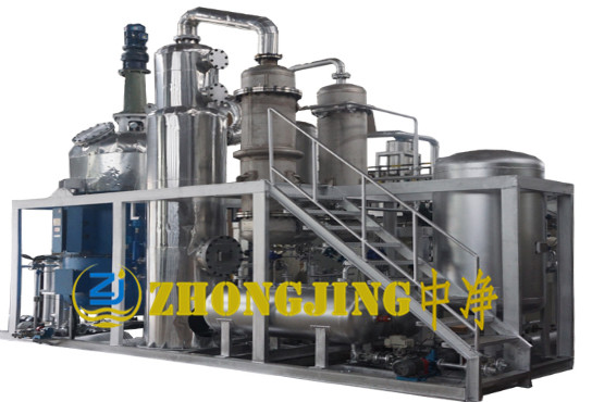 废黑油机油脱色提炼基础油柴油成套设备